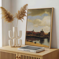 Framed Canvas - Framed canvas in a stylish interior setting