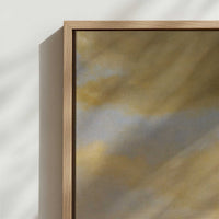 Framed Canvas - Close-up detail and texture of the framed canvas