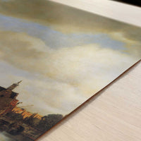 View of Delft (1660-61) by Johannes Vermeer – Art Print - Close-up detail of the art print