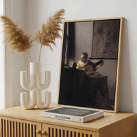 Framed Canvas - Framed canvas in a stylish interior setting