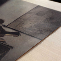 Woman with a Lute (1664) by Johannes Vermeer – Art Print - Close-up detail of the art print