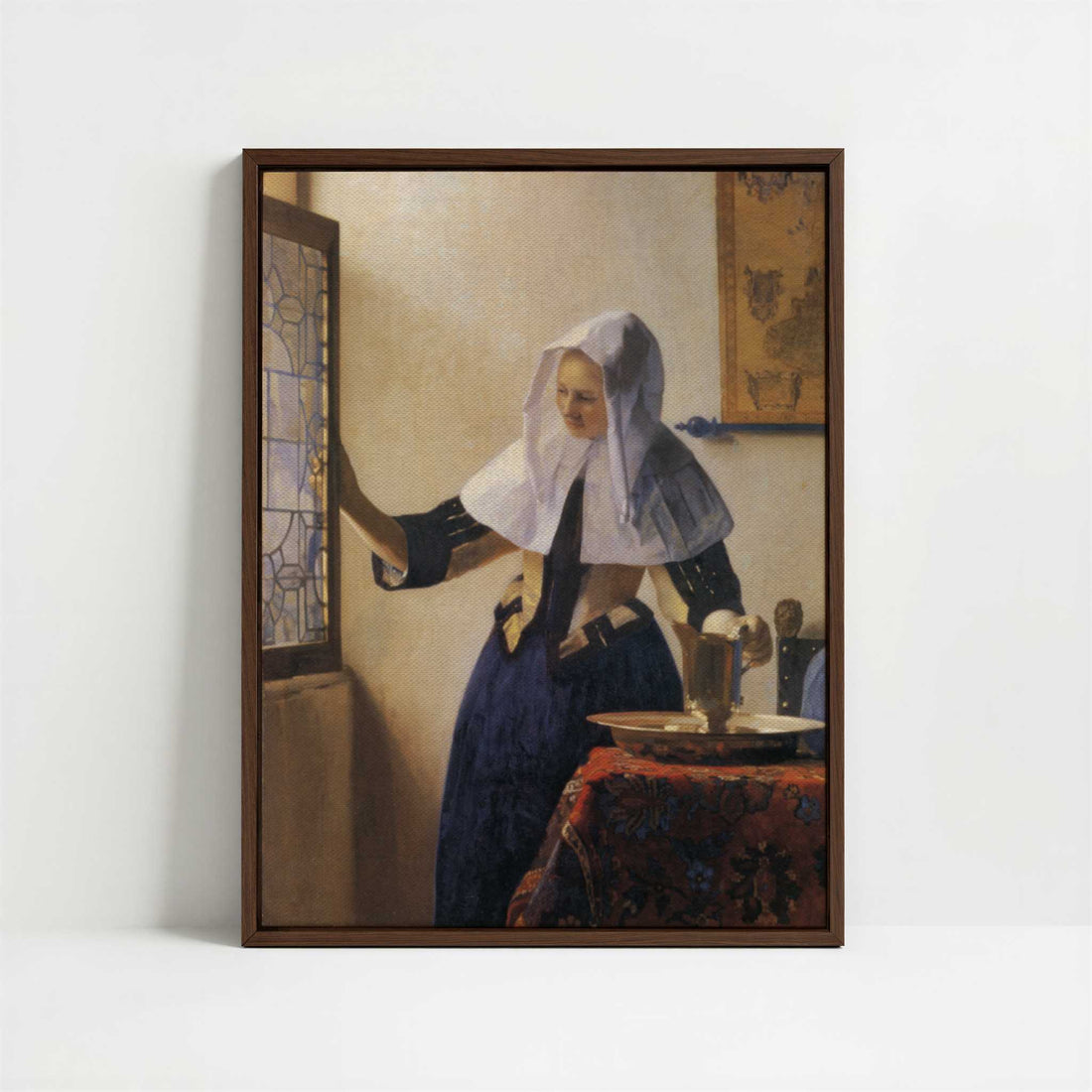 Framed Canvas - Framed canvas in dark wood color frame