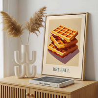 Framed Canvas - Framed canvas in a stylish interior setting