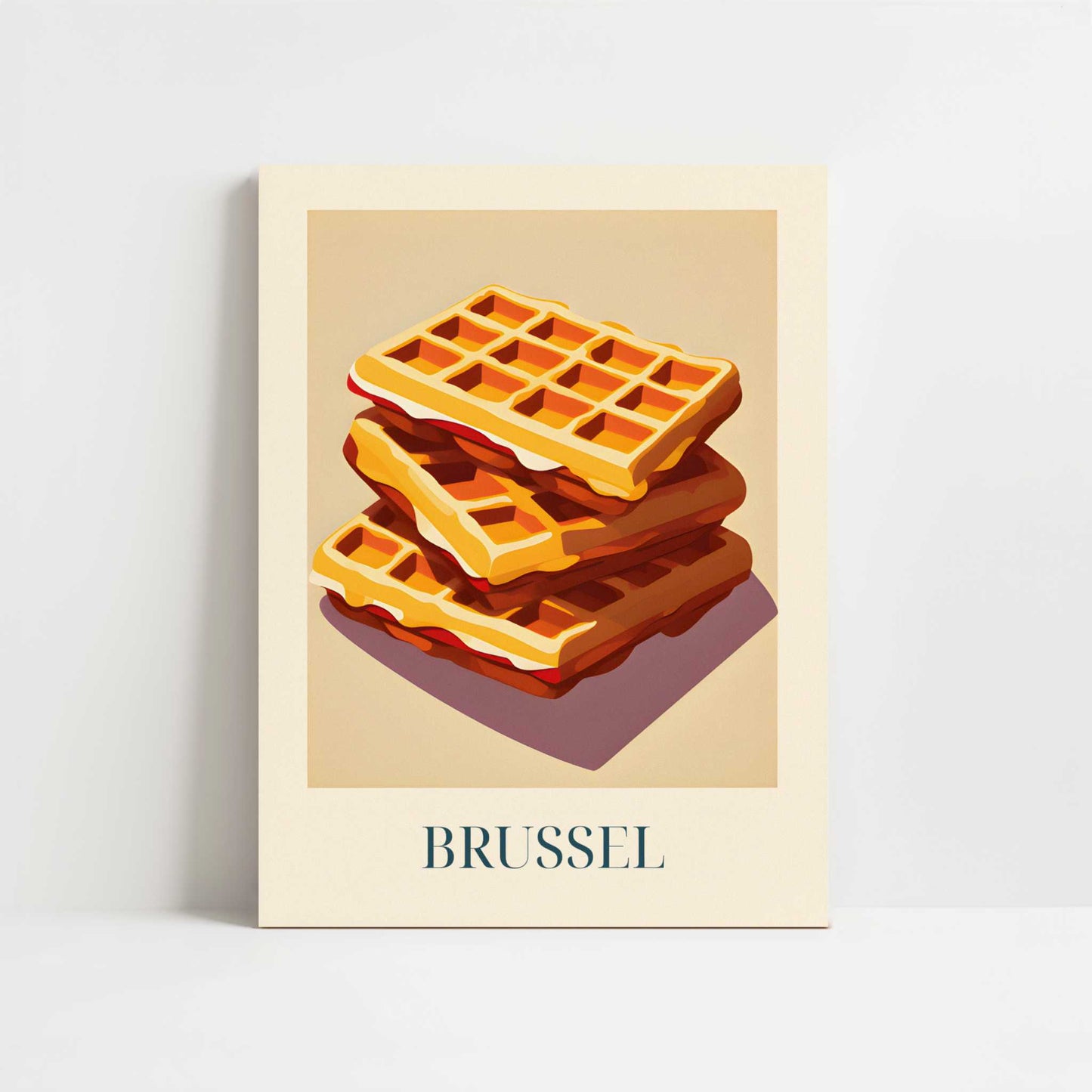 Waffles from Brussels, Belgium - Art Print - Unframed art print