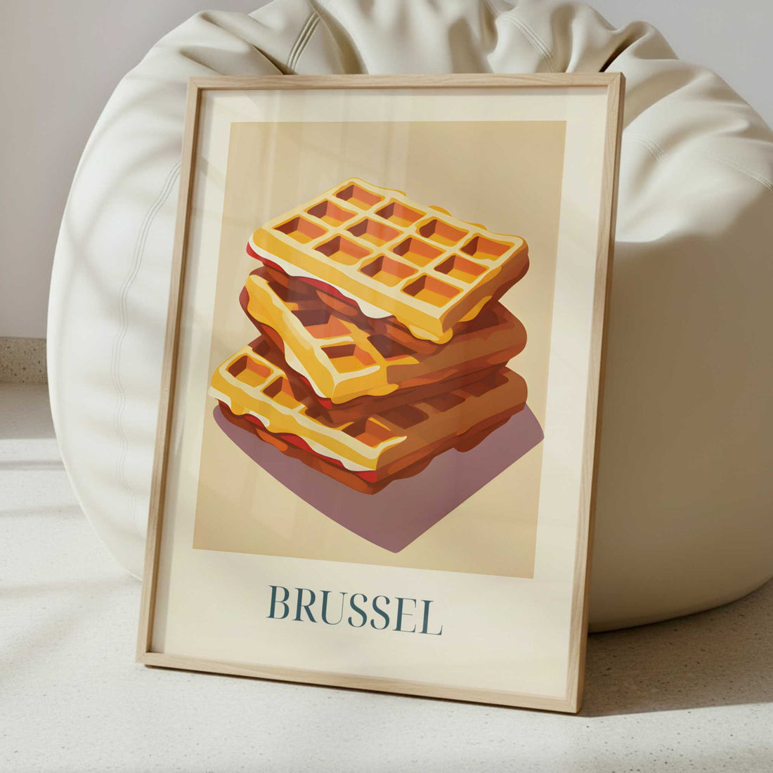 Waffles from Brussels, Belgium - Art Print - Interior inspiration