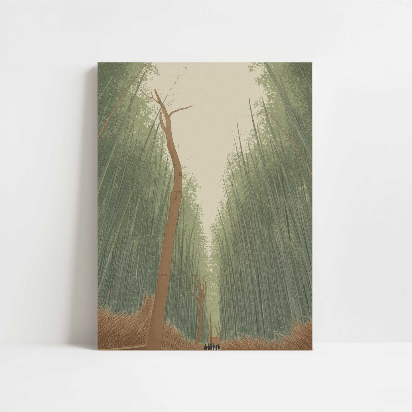 Walking through Bamboo forest - Art Print - Unframed art print
