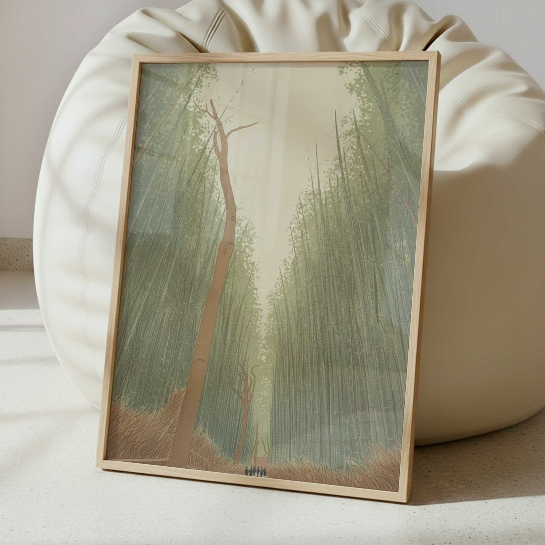 Walking through Bamboo forest - Art Print - Interior inspiration