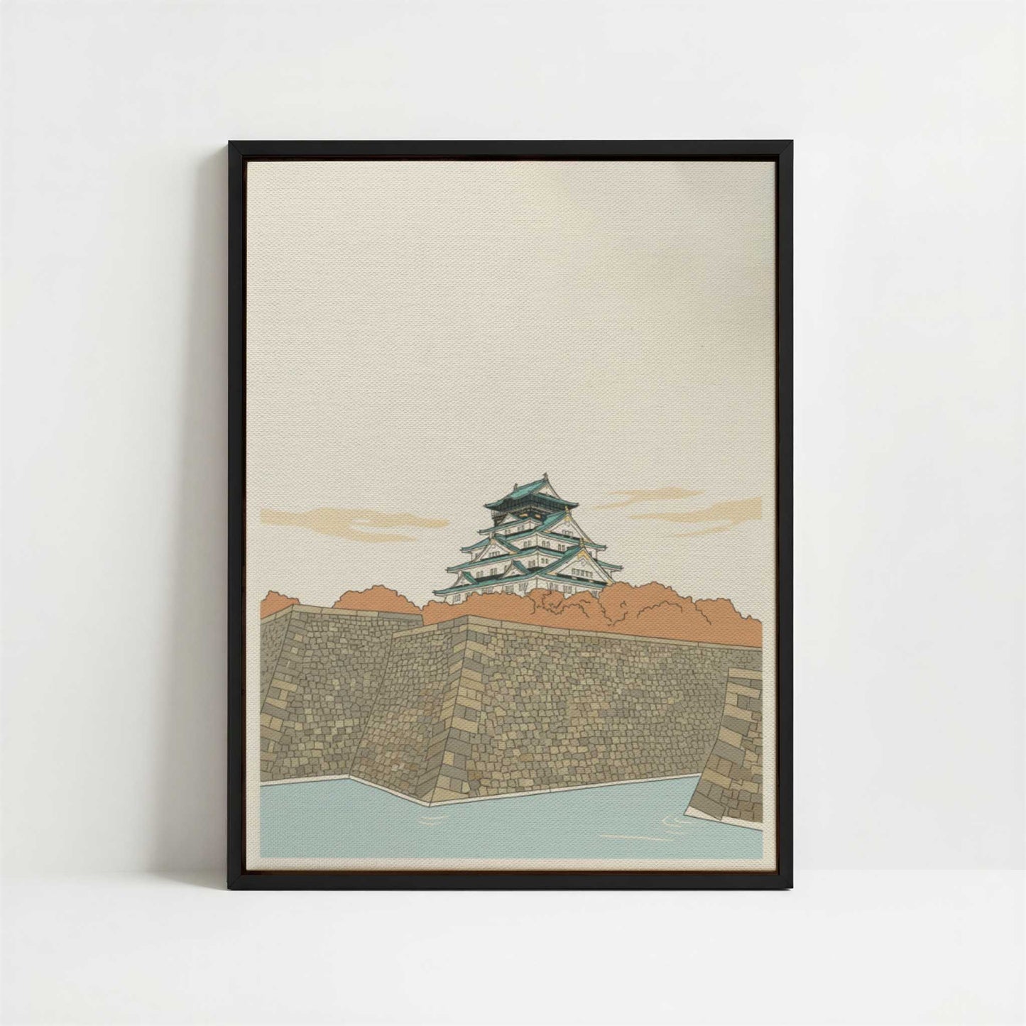 Framed Canvas - Framed canvas in black frame