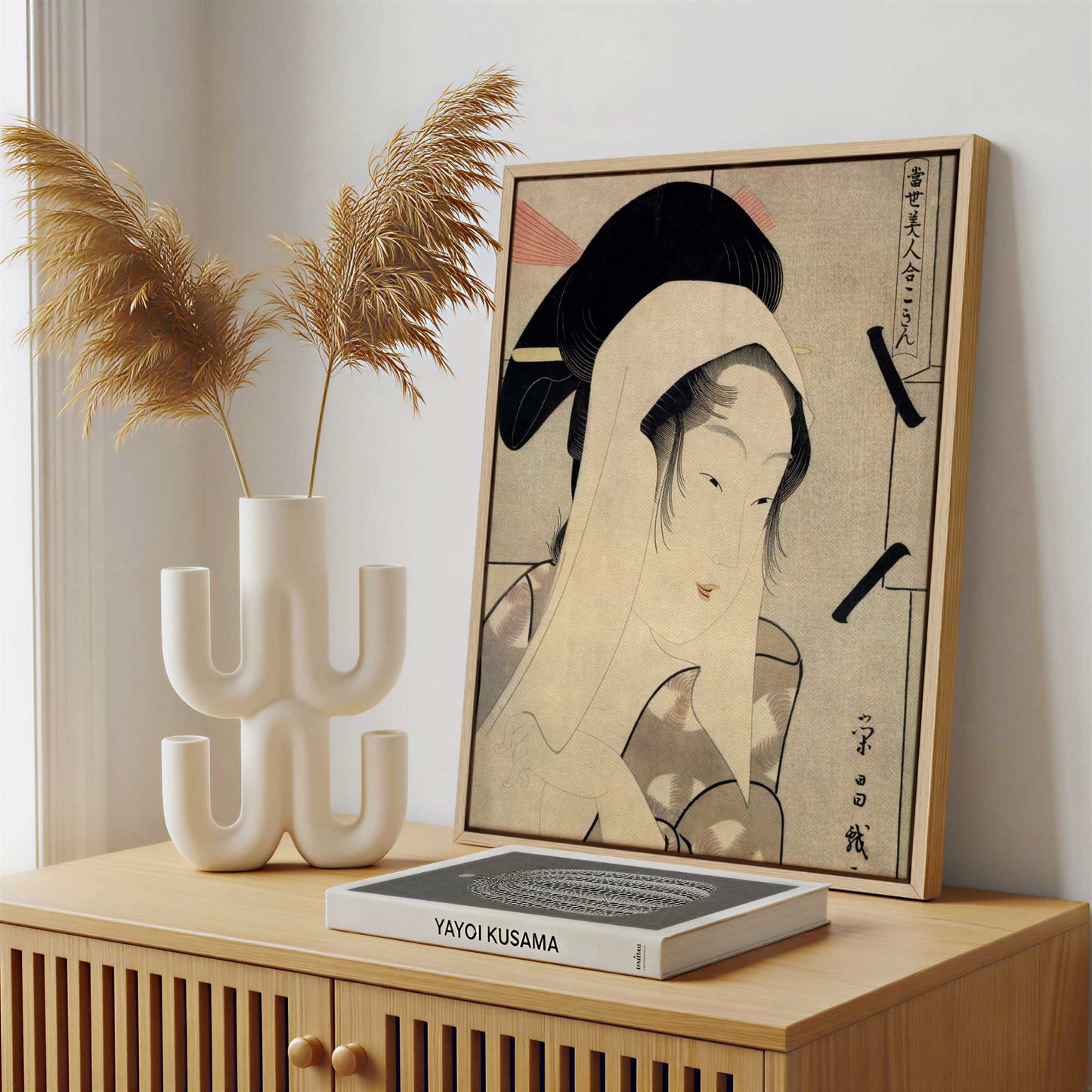 Framed Canvas - Framed canvas in a stylish interior setting