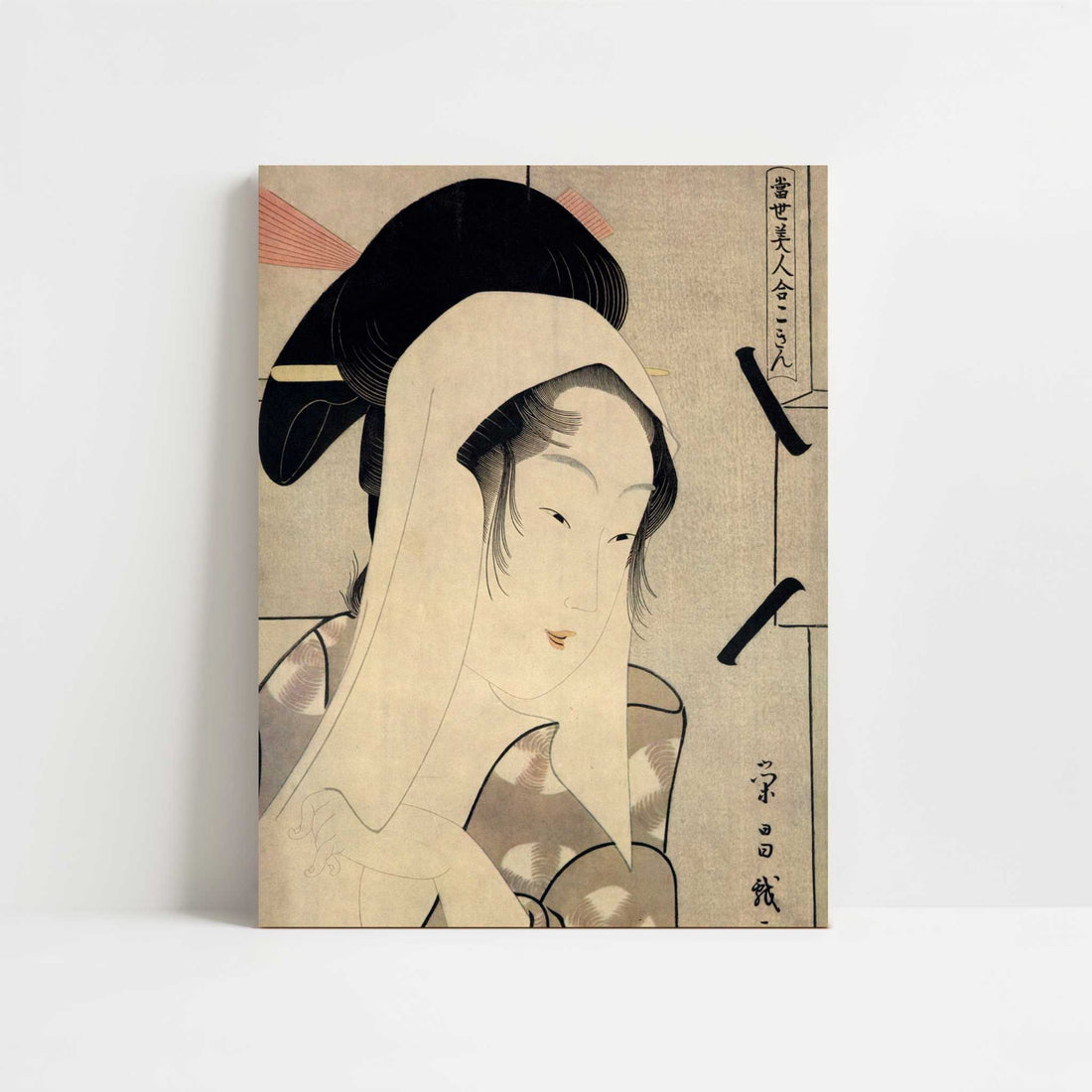 Portrait of a Young Otatsu (1790s) by Yeisho – Art Print - Unframed art print