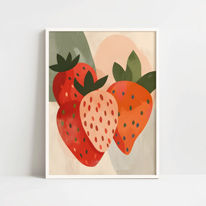 Poster - Strawberry in Bohemian style