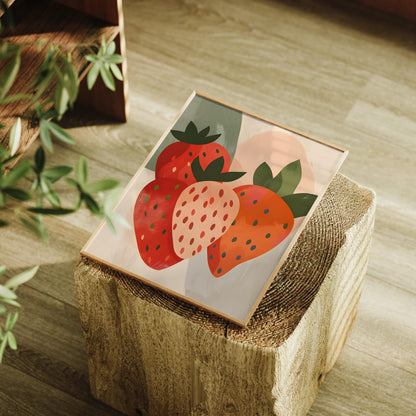 Poster - Strawberry in Bohemian style