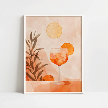 Poster - Aperol Spritz in Bohemian style