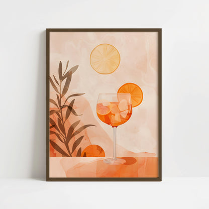 Poster - Aperol Spritz in Bohemian style