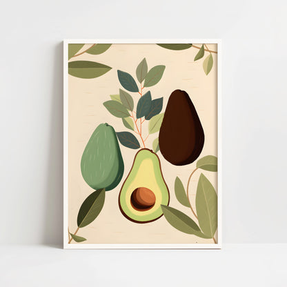 Poster - Avocado in Bohemian style