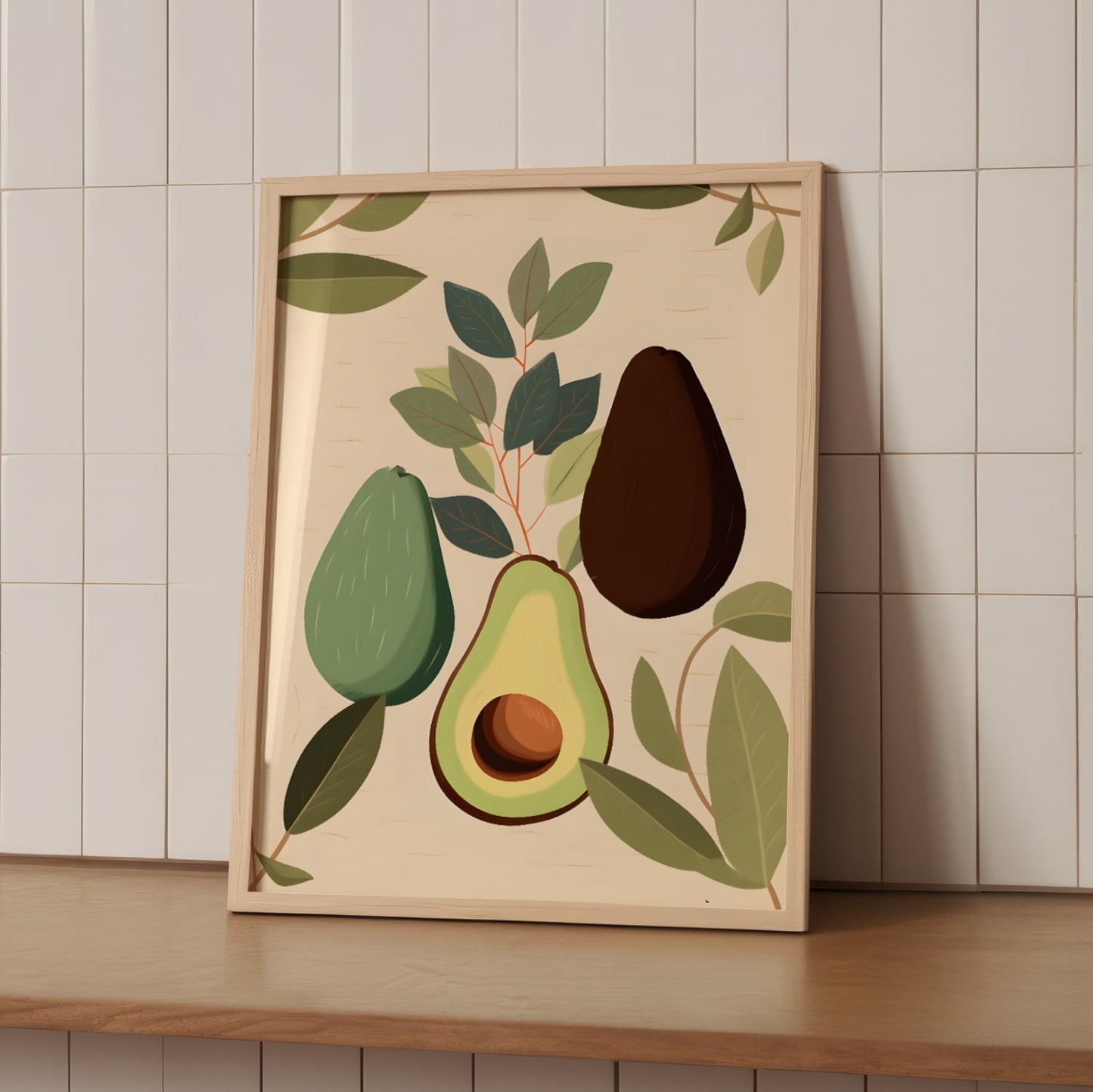 Poster - Avocado in Bohemian style