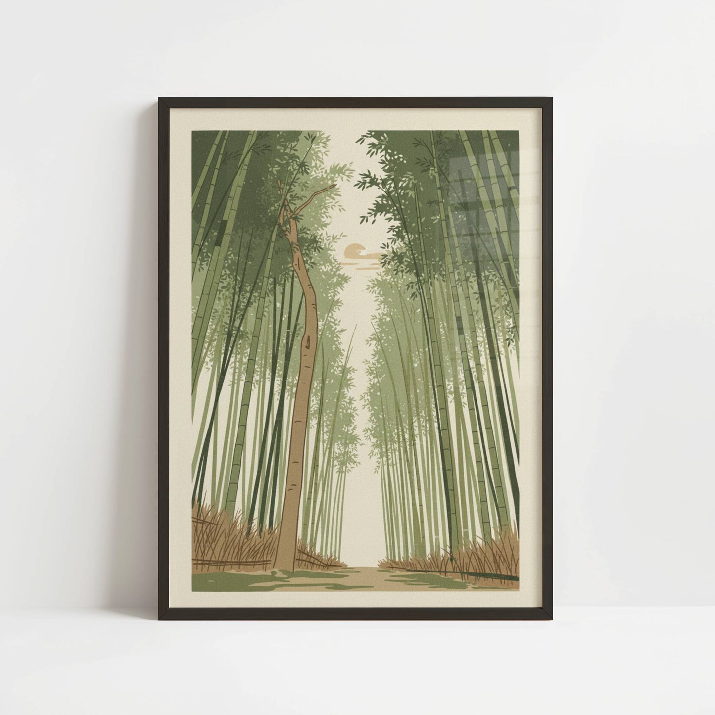 Walking Through Kyoto Bamboo - Print
