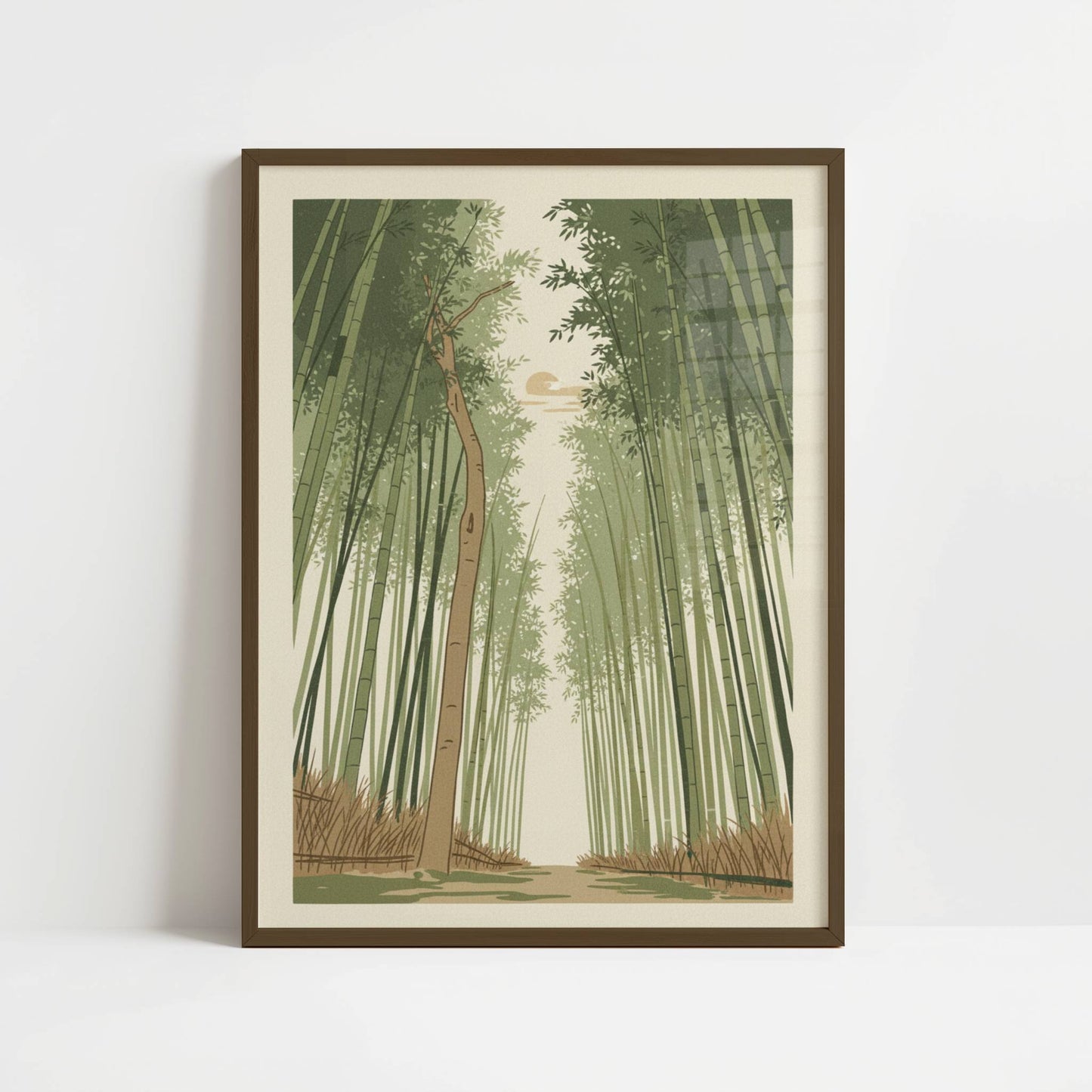 Walking Through Kyoto Bamboo - Print