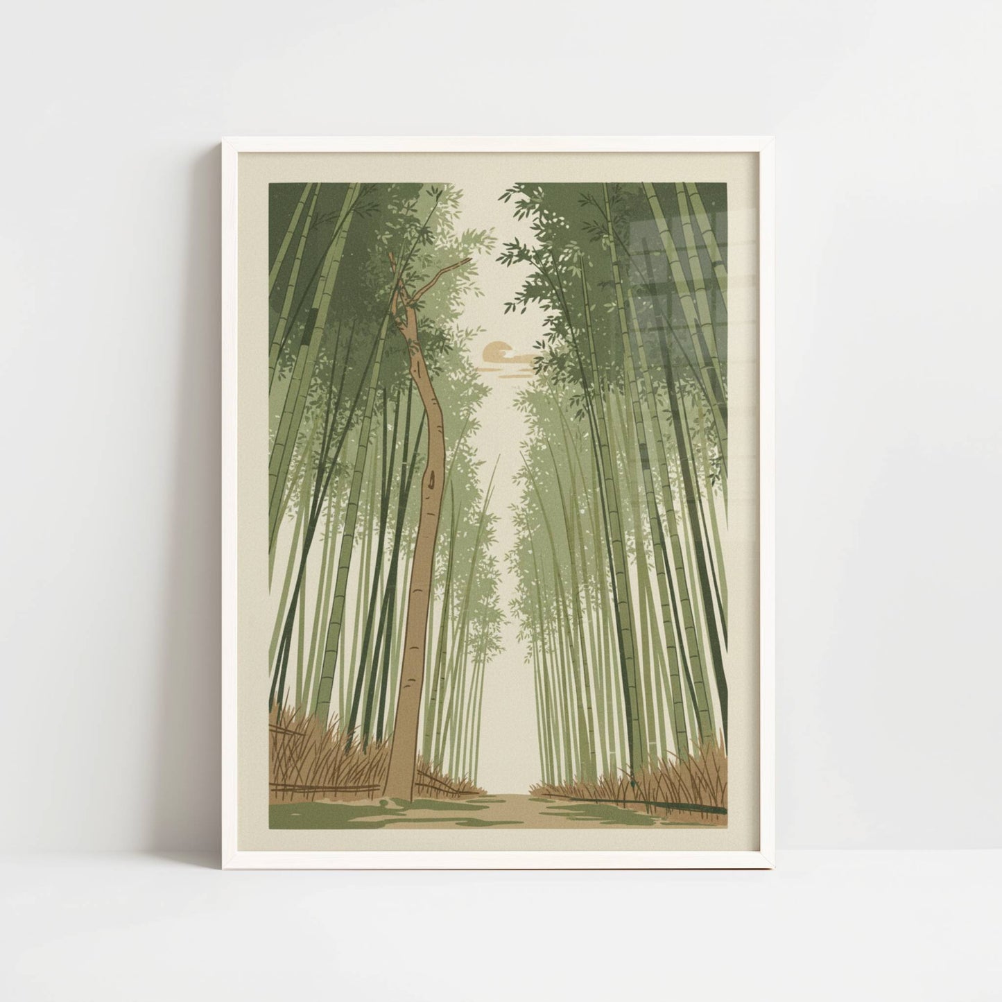 Walking Through Kyoto Bamboo - Print