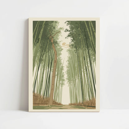 Walking Through Kyoto Bamboo - Print