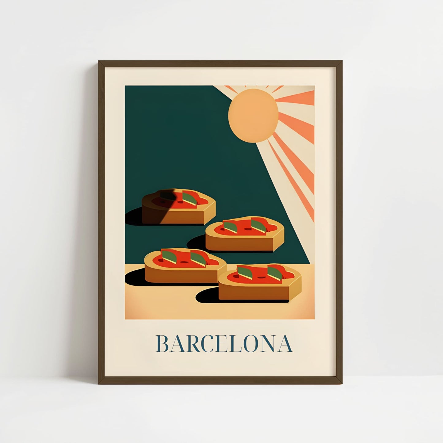 Poster - Bruschetta from Barcelona, Spain