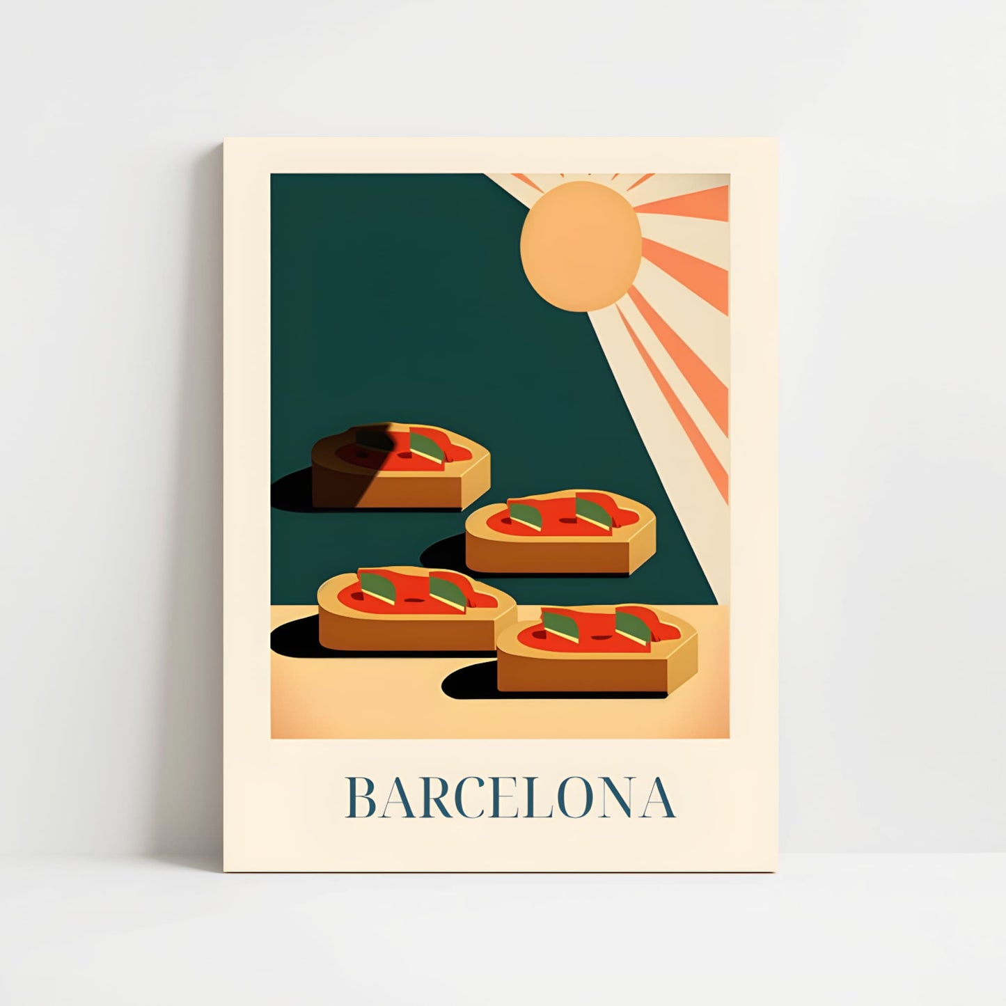 Poster - Bruschetta from Barcelona, Spain