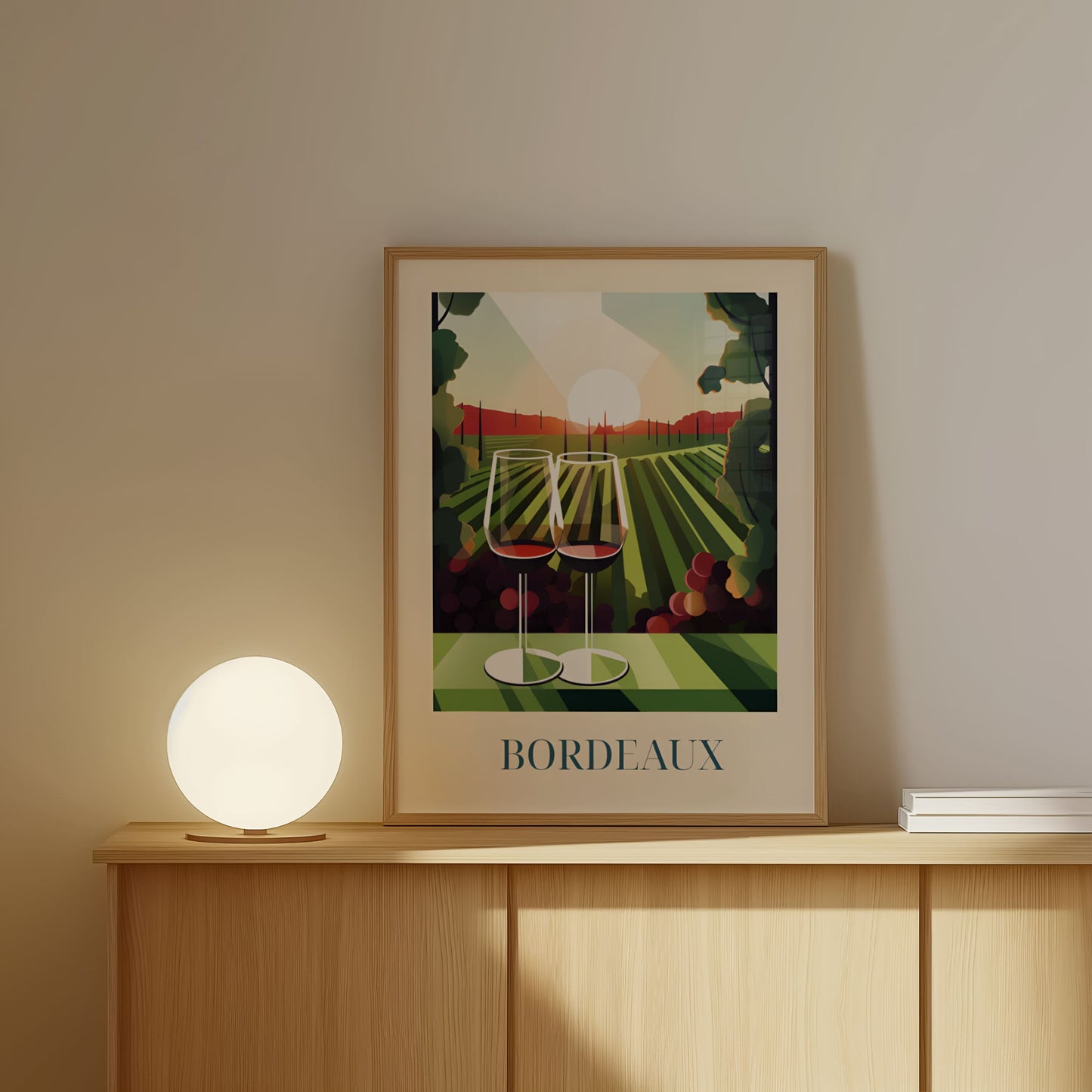 Poster - Red wine from Bordeaux, France