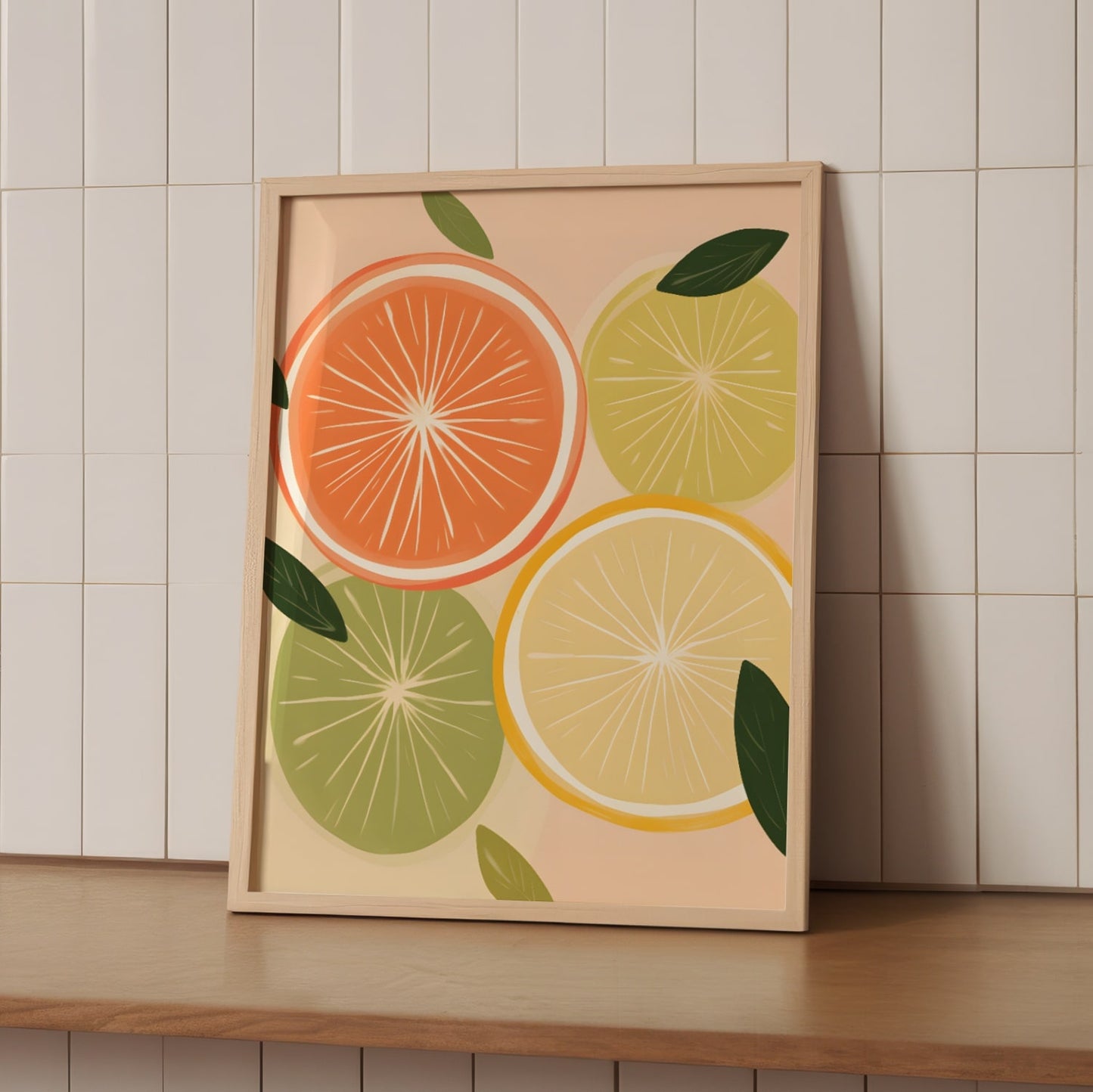 Poster - Citrus Fruit in Bohemian style