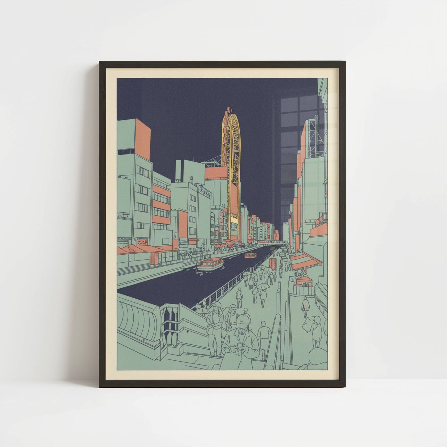 Evening Flow in Dotonbori - Print