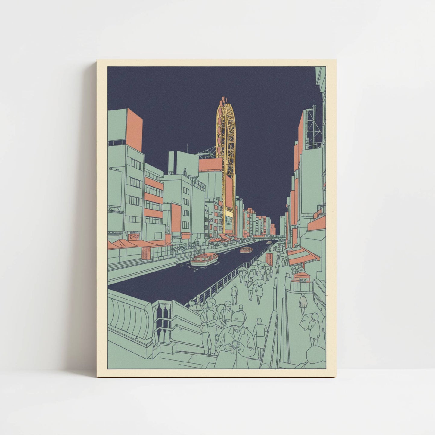Evening Flow in Dotonbori - Print