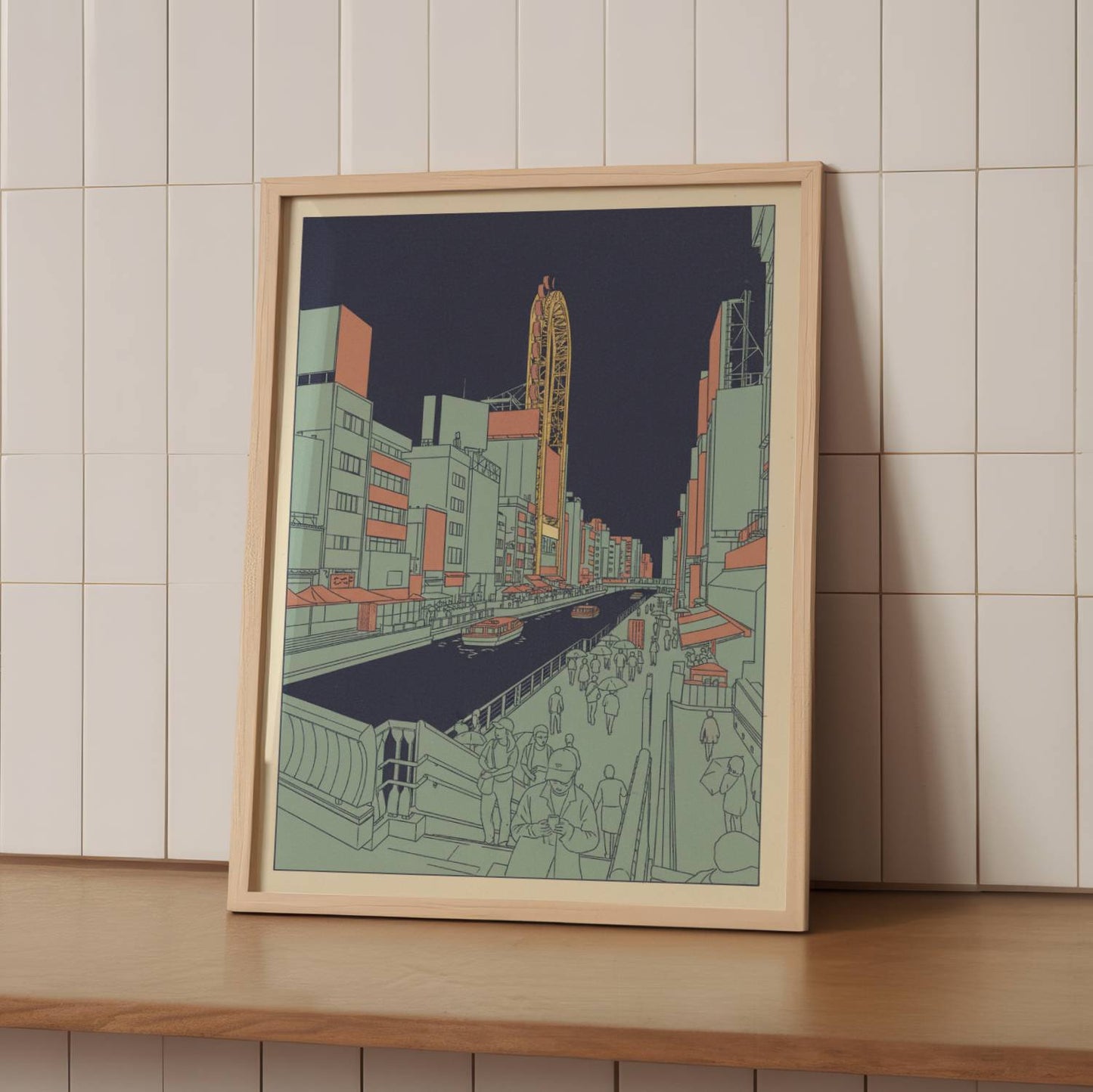 Evening Flow in Dotonbori - Print