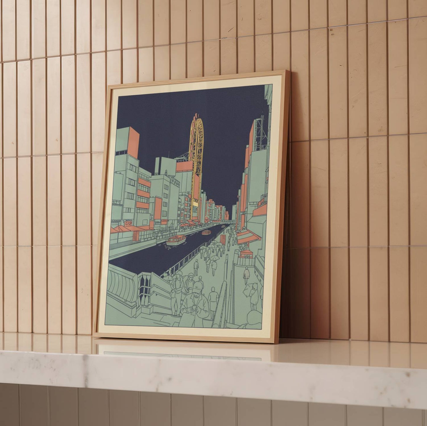 Evening Flow in Dotonbori - Print