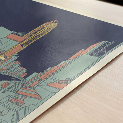 Evening Flow in Dotonbori - Print