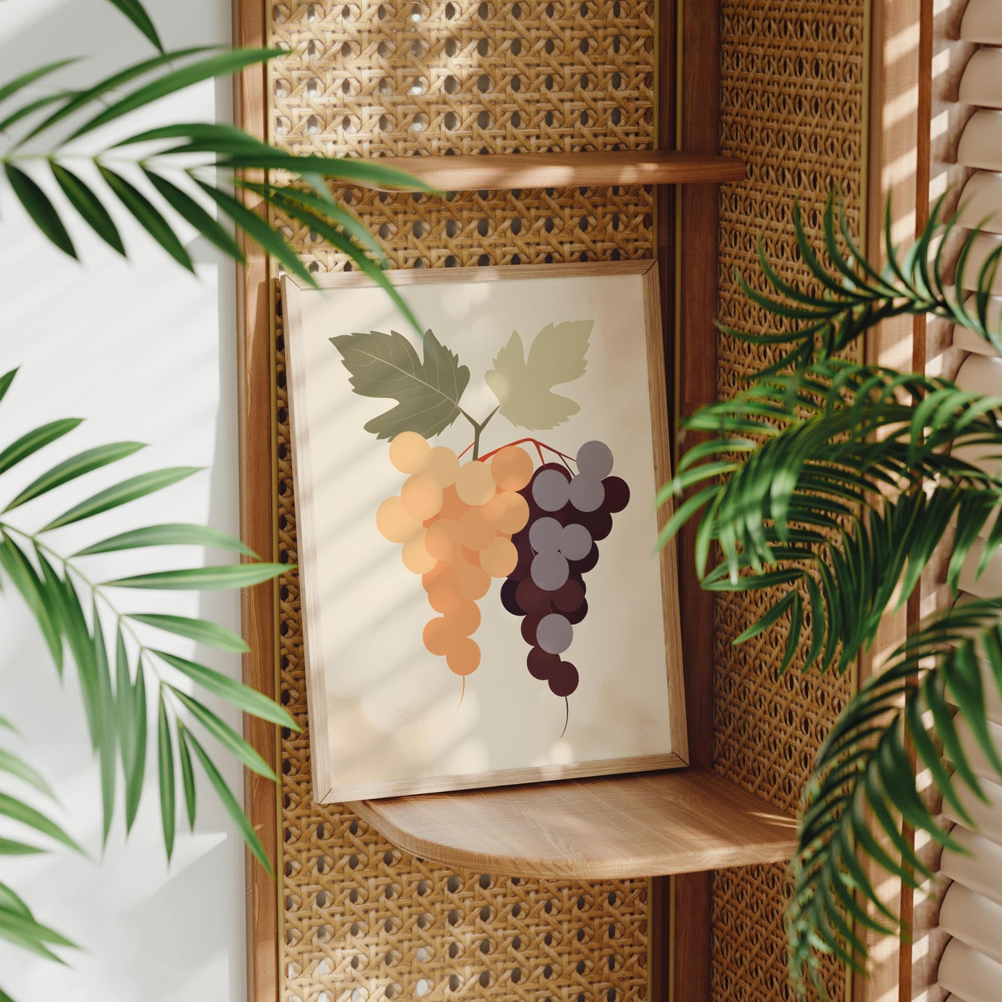 Poster - Grapes in Bohemian style