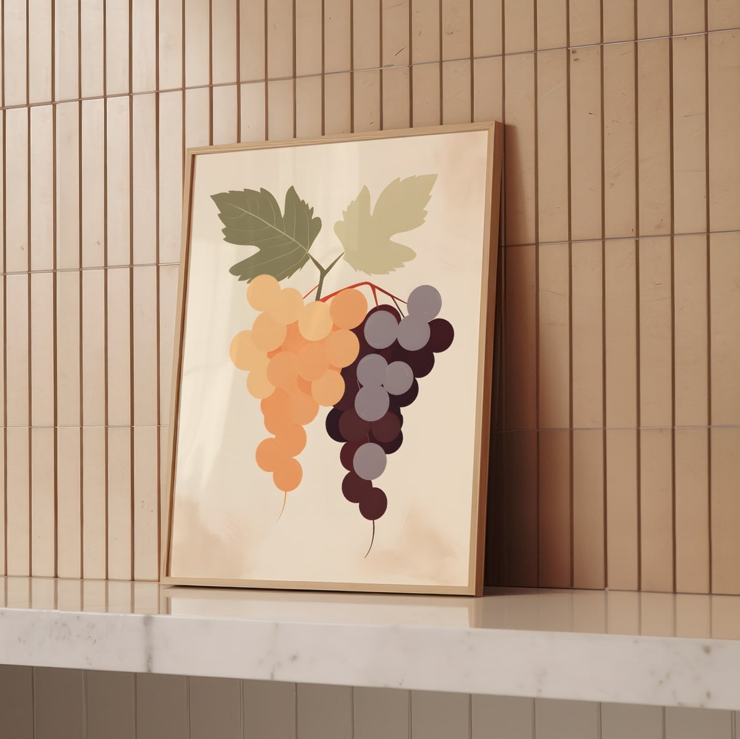 Poster - Grapes in Bohemian style