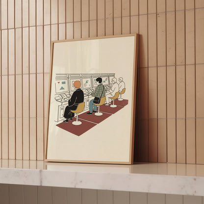 Late Hours in a Tokyo Game Hall - Print