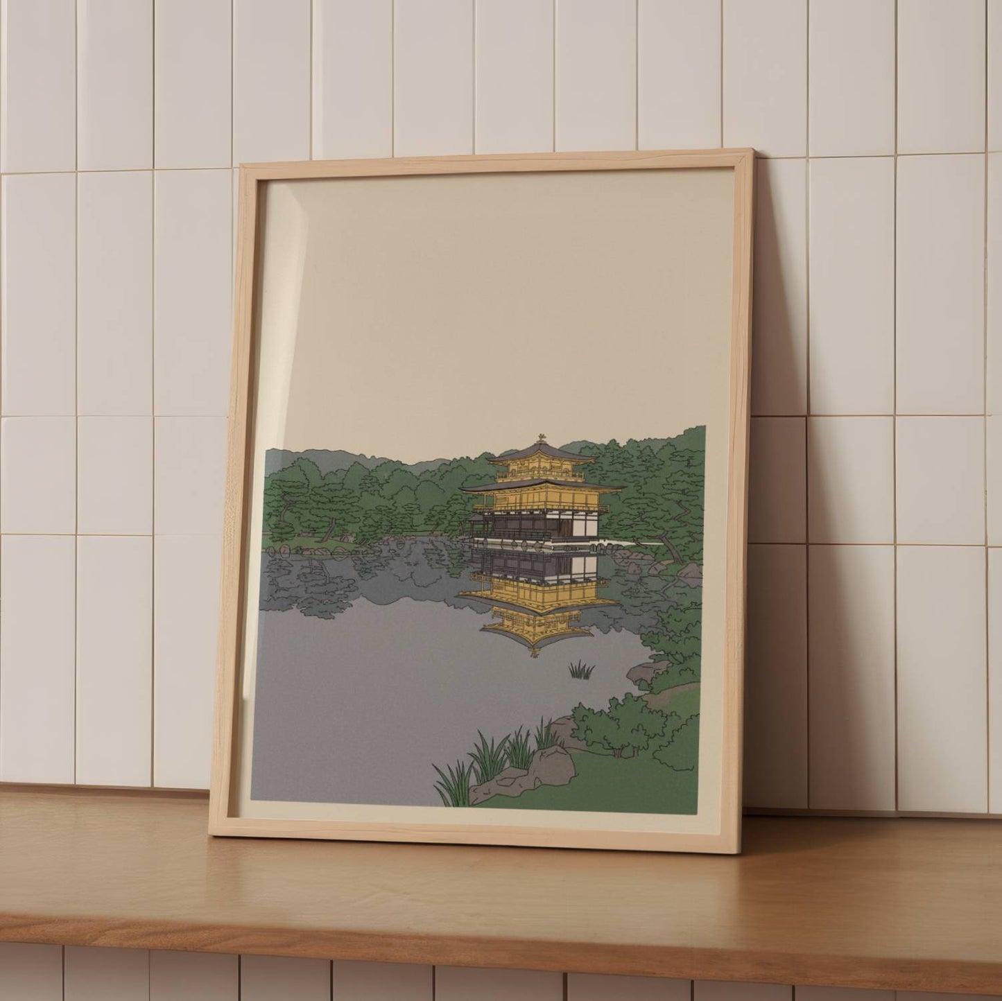 Golden Castle Reflected – Print