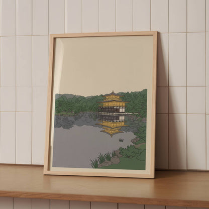 Golden Castle Reflected – Print