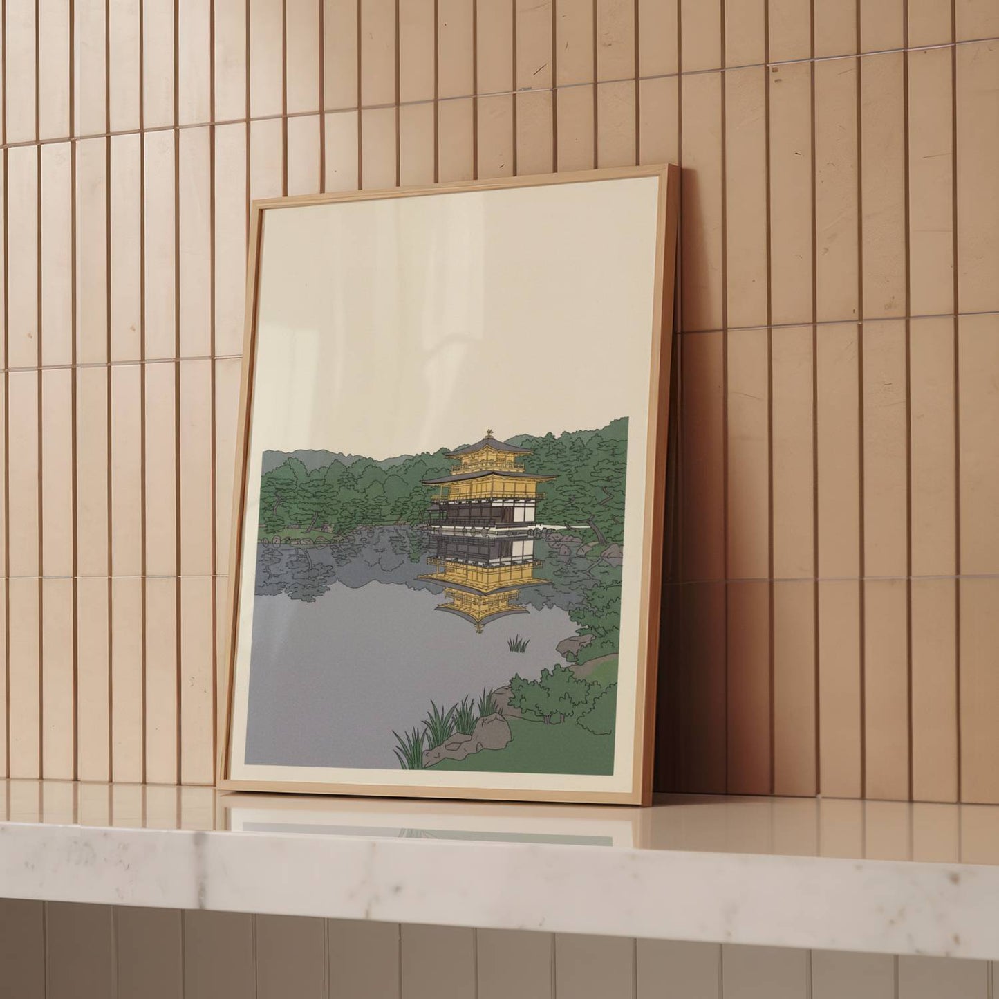 Golden Castle Reflected – Print