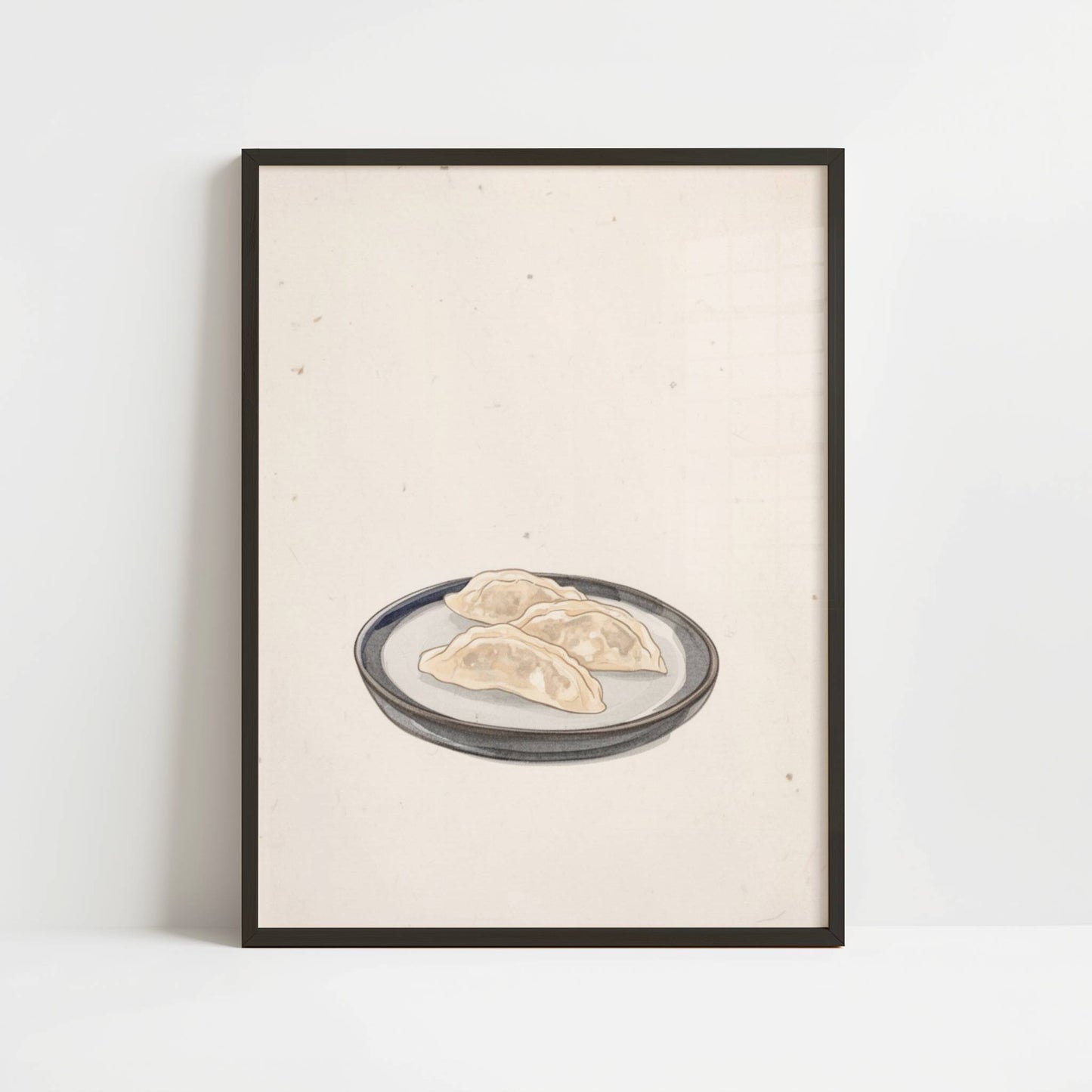 Gyoza Resting on Ceramic – Print