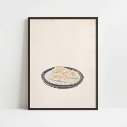 Gyoza Resting on Ceramic – Print
