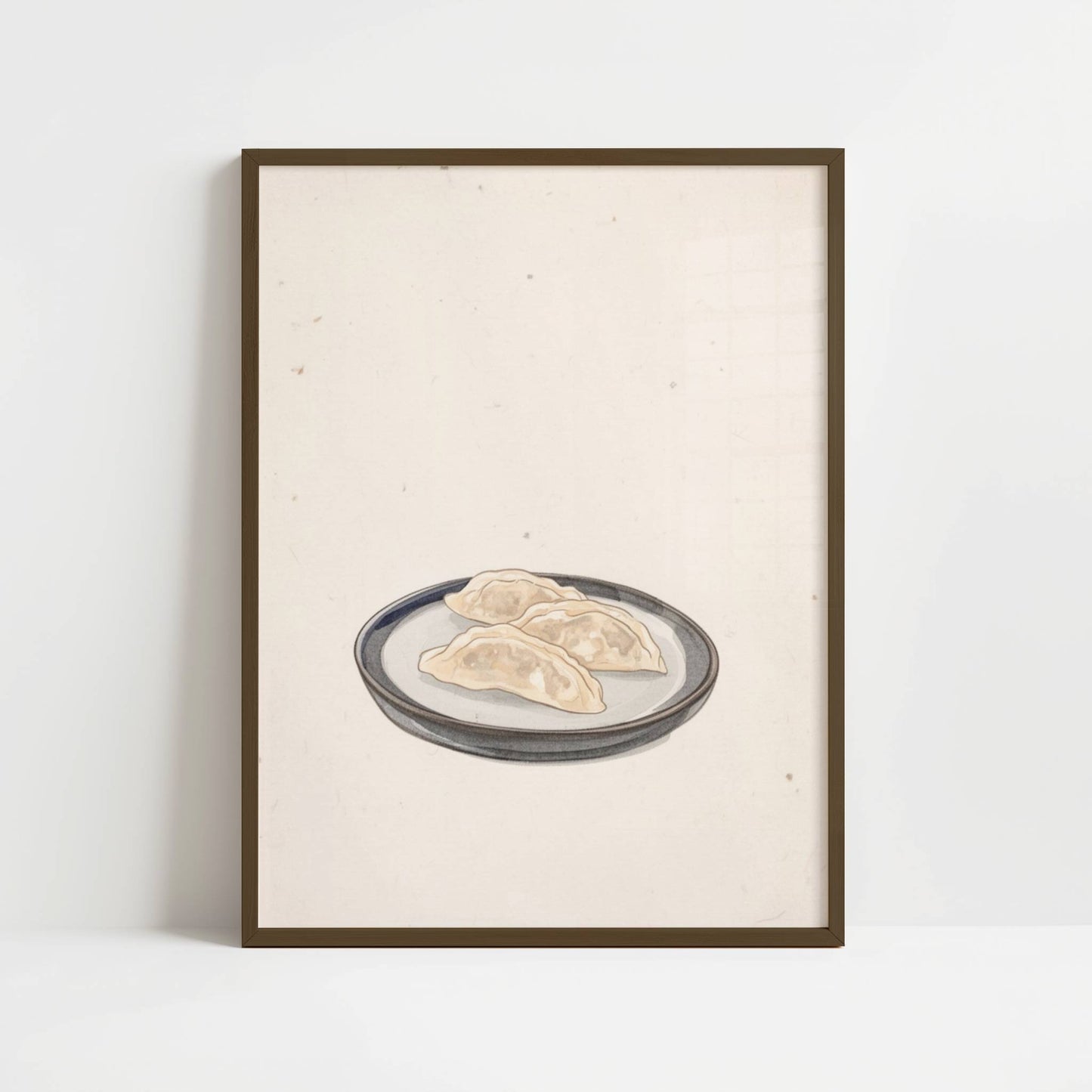 Gyoza Resting on Ceramic – Print
