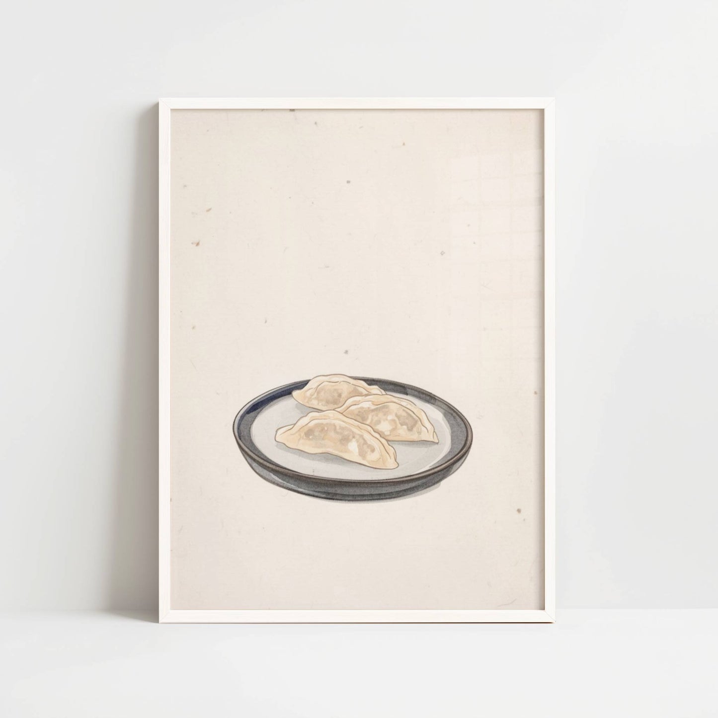 Gyoza Resting on Ceramic – Print