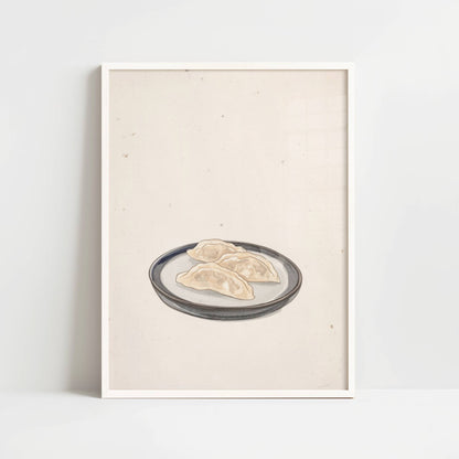 Gyoza Resting on Ceramic – Print