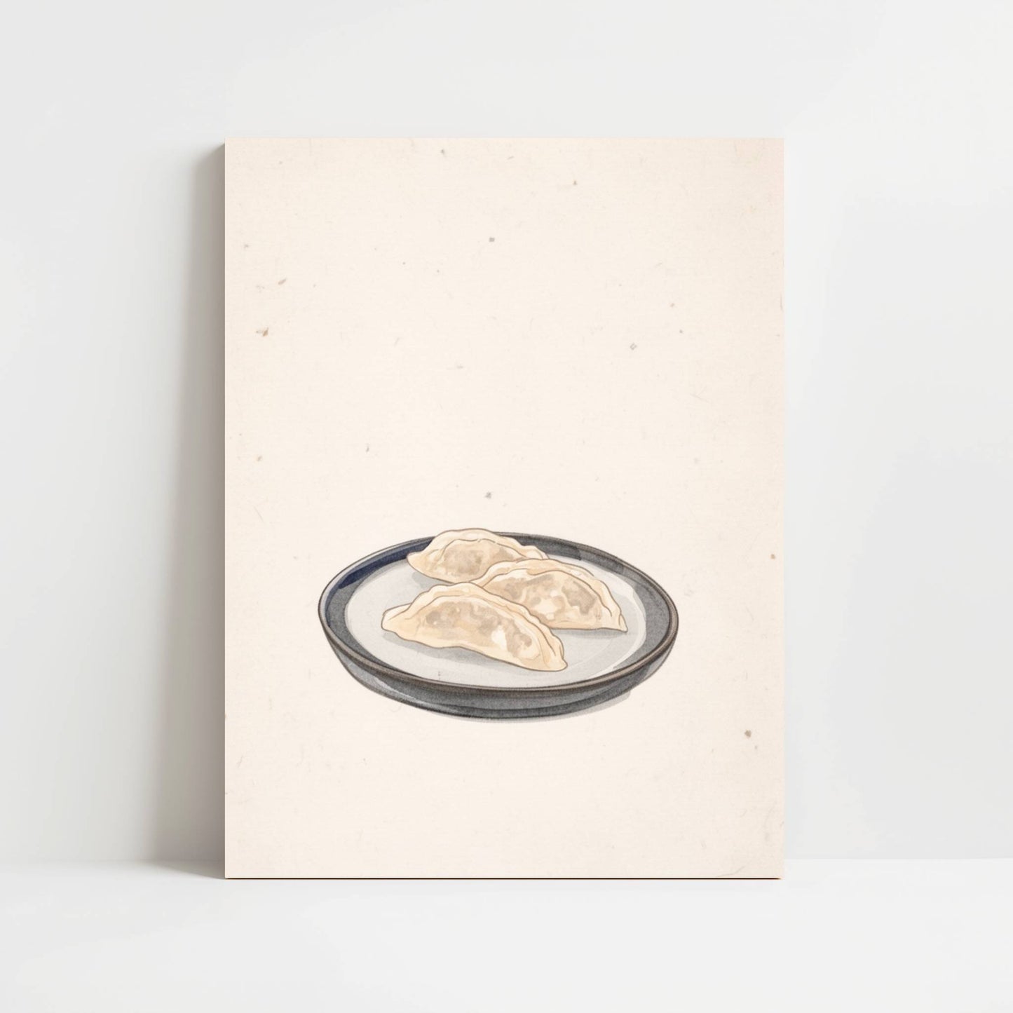 Gyoza Resting on Ceramic – Print