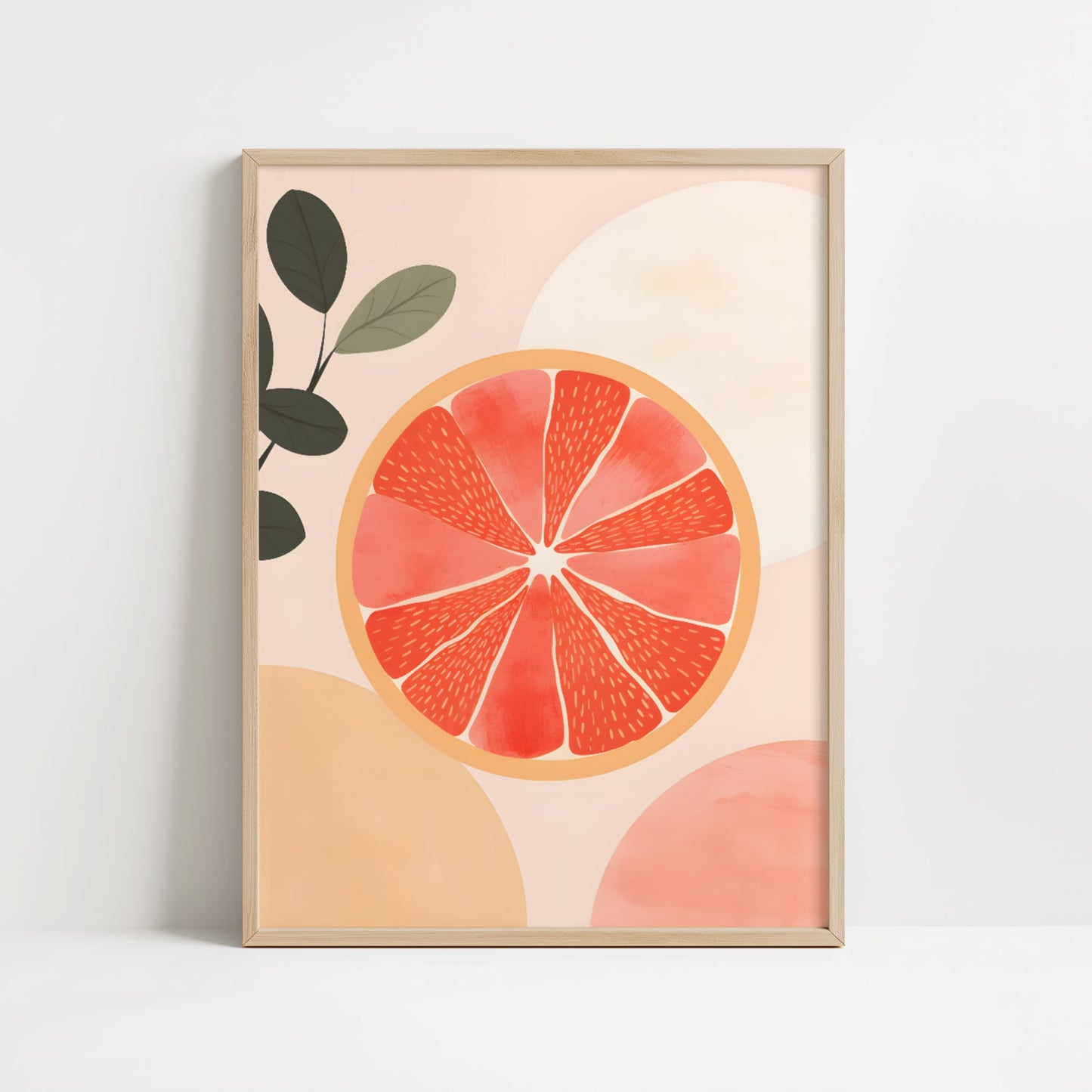 Poster - Grapefruit in Bohemian style