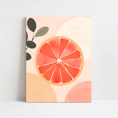 Poster - Grapefruit in Bohemian style