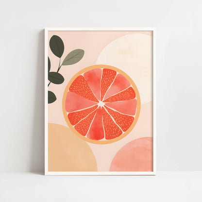 Poster - Grapefruit in Bohemian style