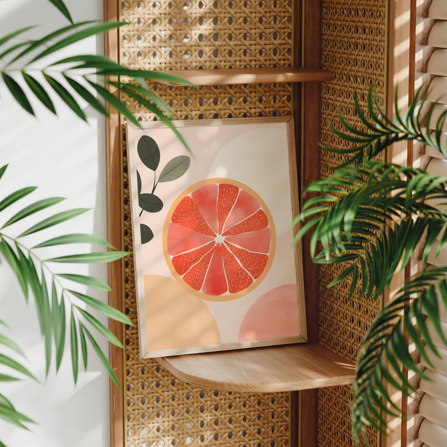 Poster - Grapefruit in Bohemian style