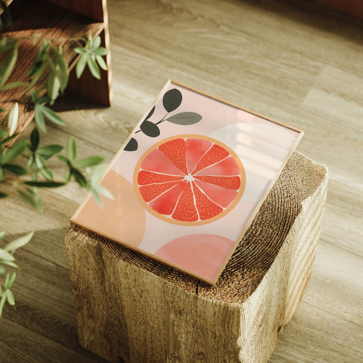 Poster - Grapefruit in Bohemian style